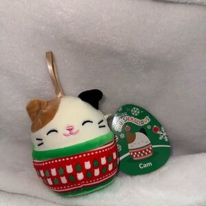 Squishmallows Cam Cat Plush ornament